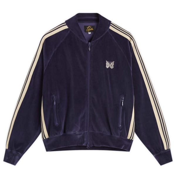 

Спортивная куртка с ребристым воротником Needles, темно-синий