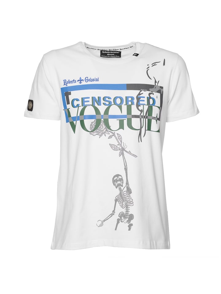 

Вдохновляющая футболка белого цвета Roberto Geissini, Белый, Вдохновляющая футболка белого цвета Roberto Geissini