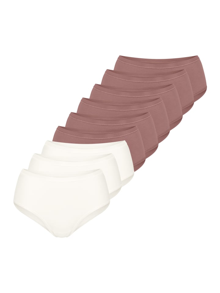 

Sloggi Трусы-миди GO Daily Cotton коричнево-белого цвета