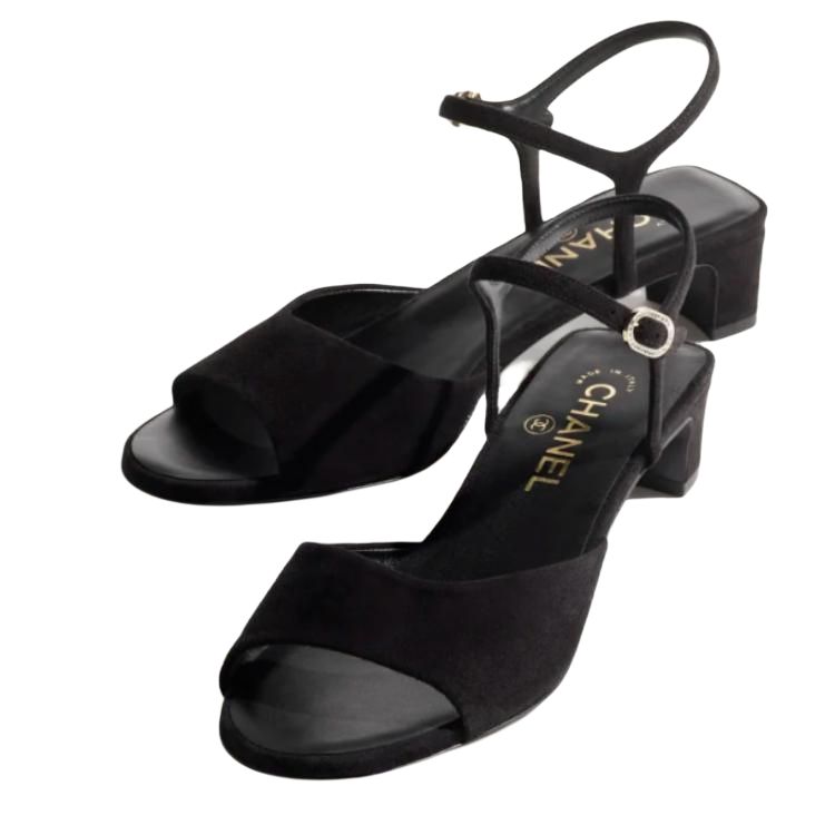 Coco Beach 25M сандалии с одной бретелью 3,5 см женские черные CHANEL, Original Shoe Box Included — фото 4