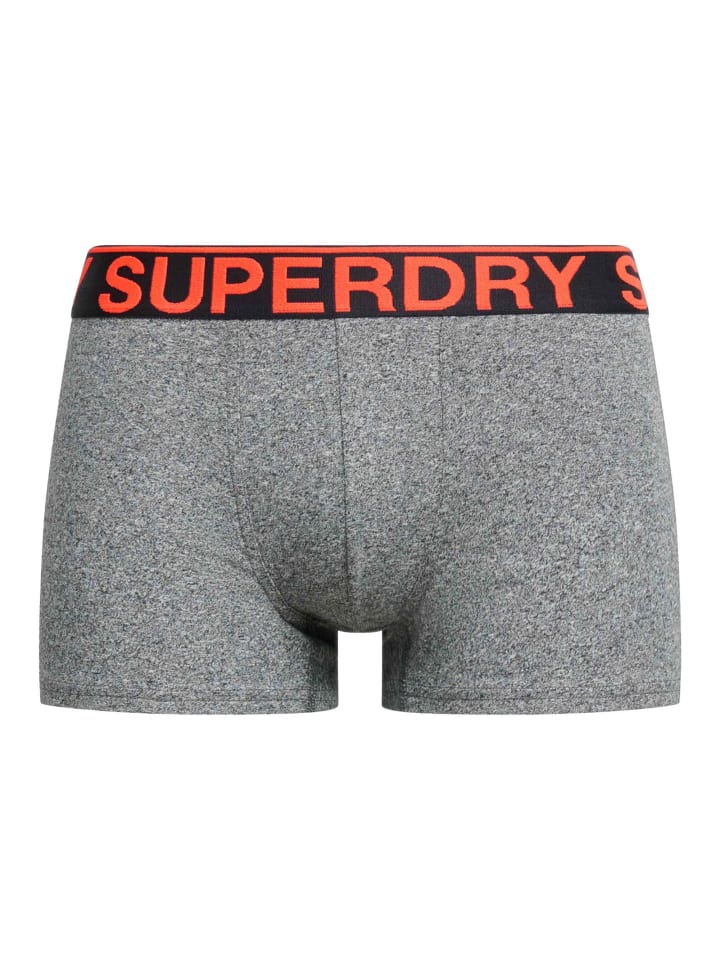 Superdry Комплект из 3 боксерских трусов оранжевого, черного и серого цветов — фото 3