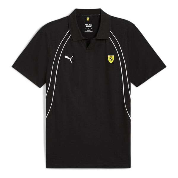 

Рубашка поло scuderia ferrari race polo shirt 'black' Puma, черный