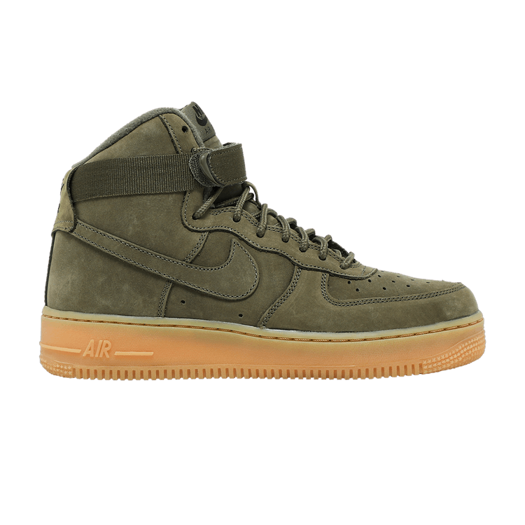 

Кроссовки Nike Air Force 1 High WB GS 'Medium Olive', зеленый