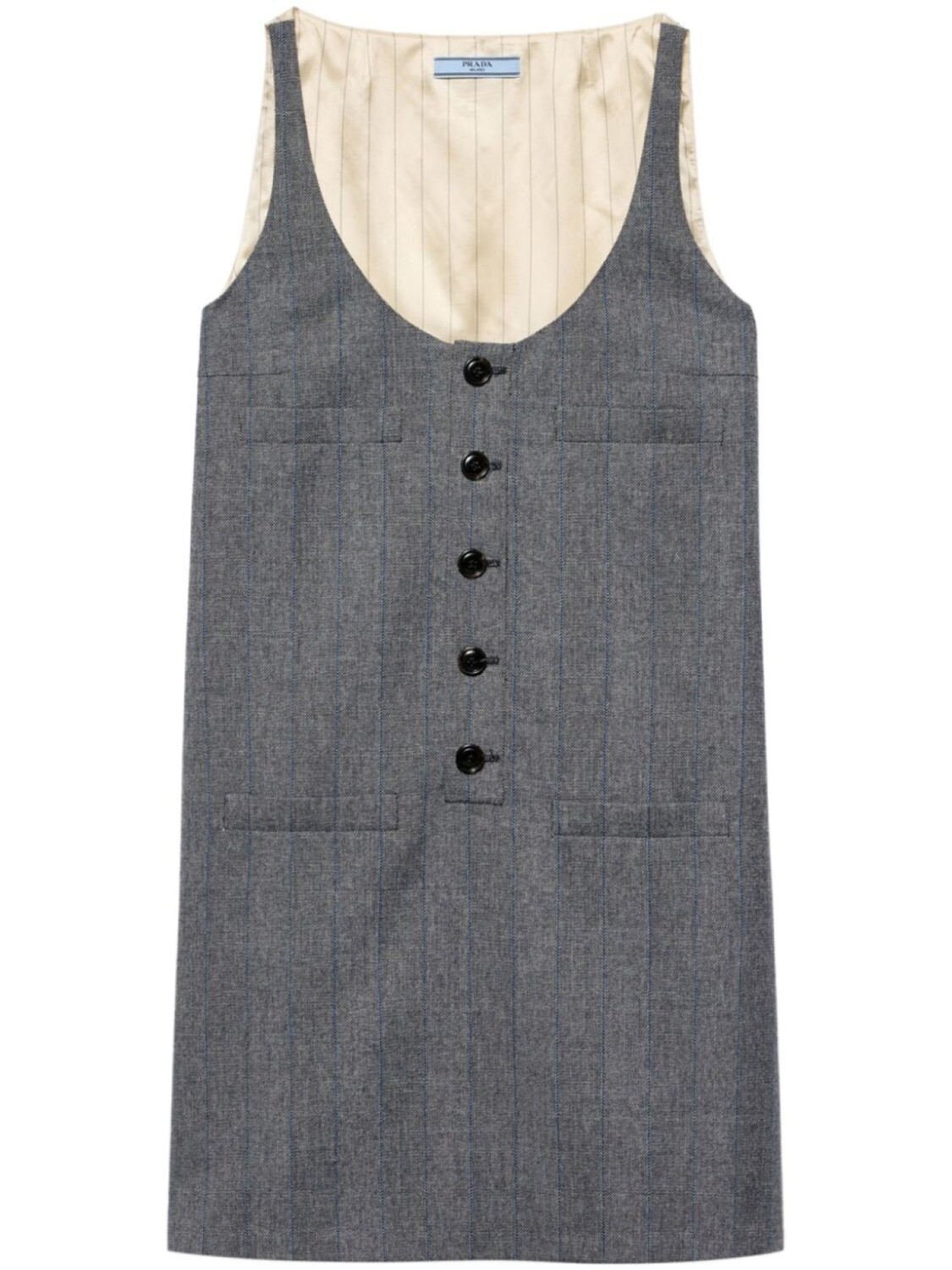 

Prada мини-платье в тонкую полоску