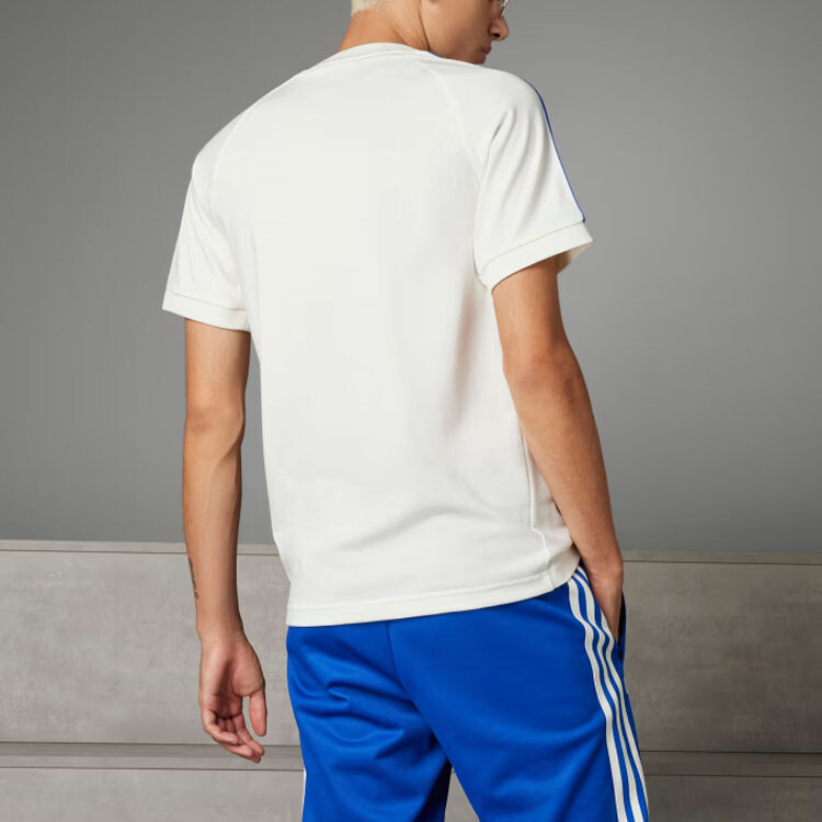 Adidas Originals Мужская футболка, цвет Blue with White Lettering — фото 4