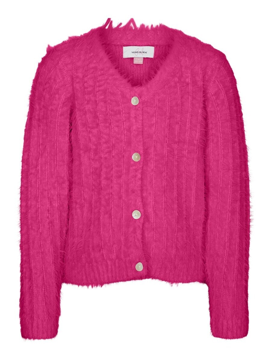 

Кардиган Vero Moda Girl Knit Cardigan LAPOILU, цвет Raspberry