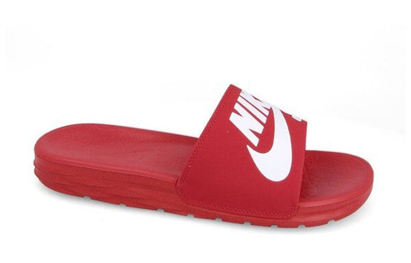 Тапочки benassi solarsoft sb 'university red' Nike, красный — фото 2