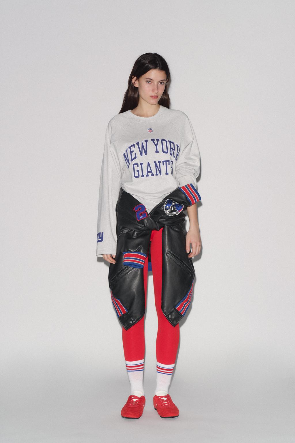 

Футболка nfl giants ZARA, серый марл