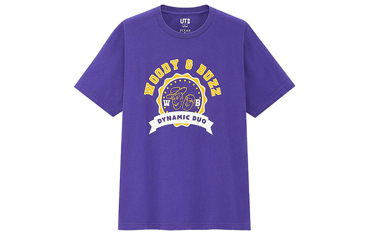 

Футболка унисекс фиолетовая Uniqlo, фиолетовый