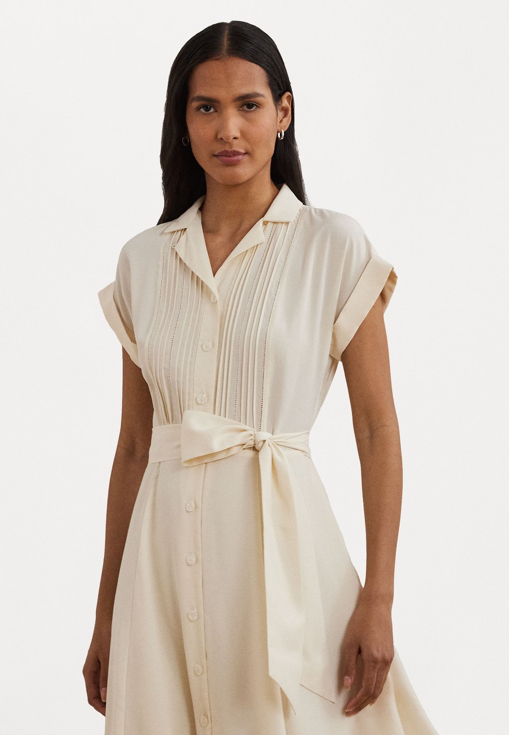 

Платье-рубашка YARALLE SHORT SLEEVE DAY DRESS Lauren Ralph Lauren, кремовый