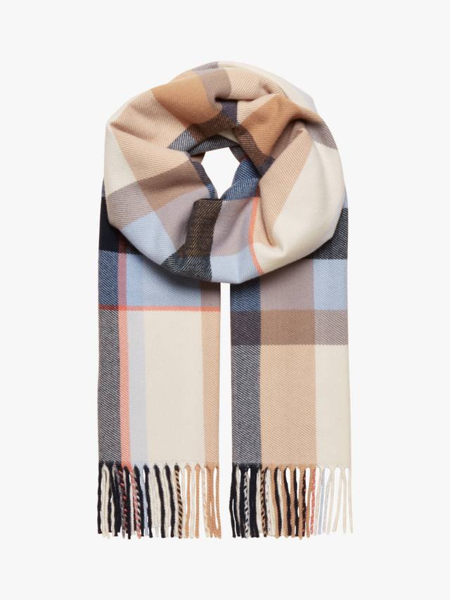 

Шарф Langtree Check Joules, Cream/Navy
