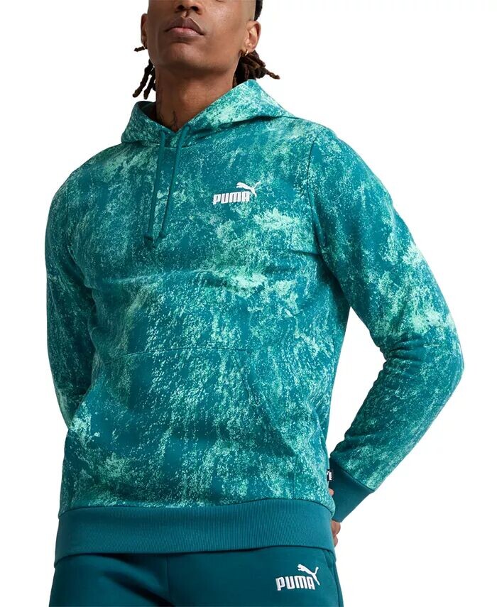 

Мужская худи с размытым рисунком природы Puma, зеленый