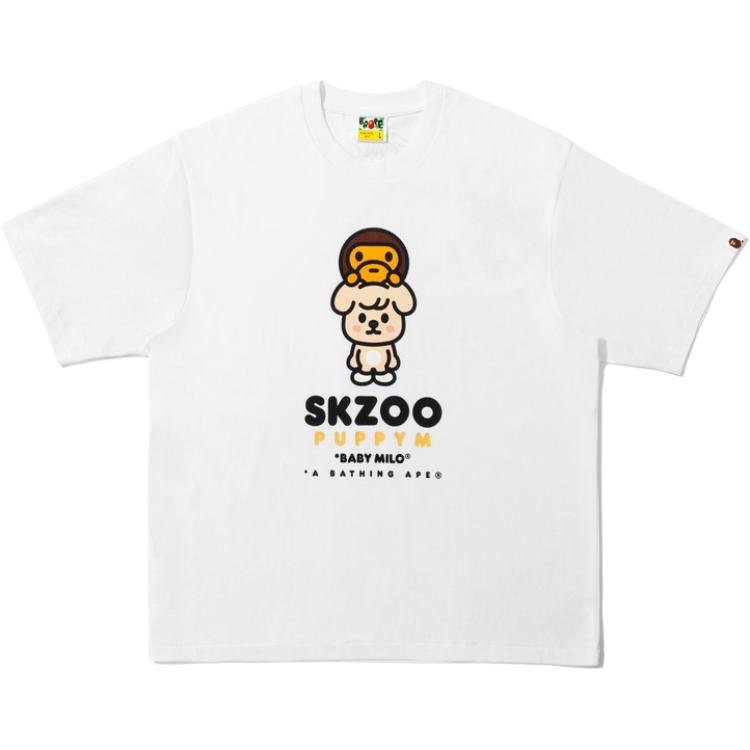 

Футболка Stray Kids Collaboration FW25 Unisex A BATHING APE, белый