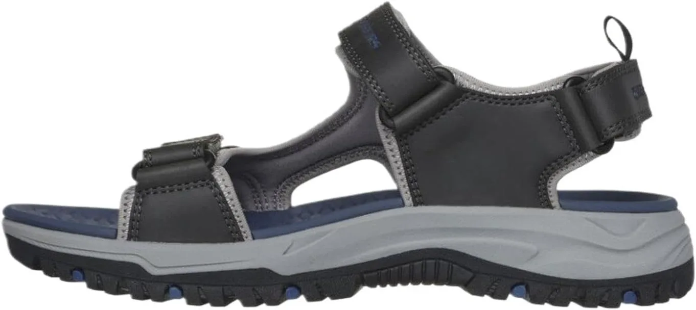 Мужские сандалии Skechers USA Prewitt - Rio с открытым носком и четырьмя ремешками, серый — фото 2