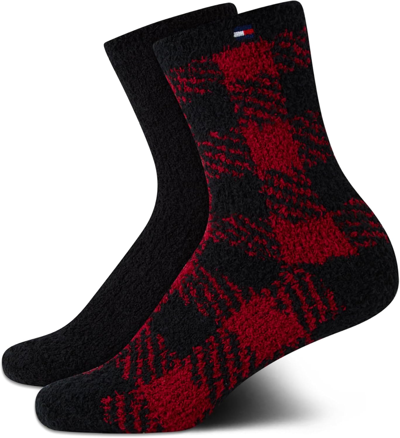 

Женские носки Tommy Hilfiger - пушистые носки с круглым вырезом (2 пары), Red Check