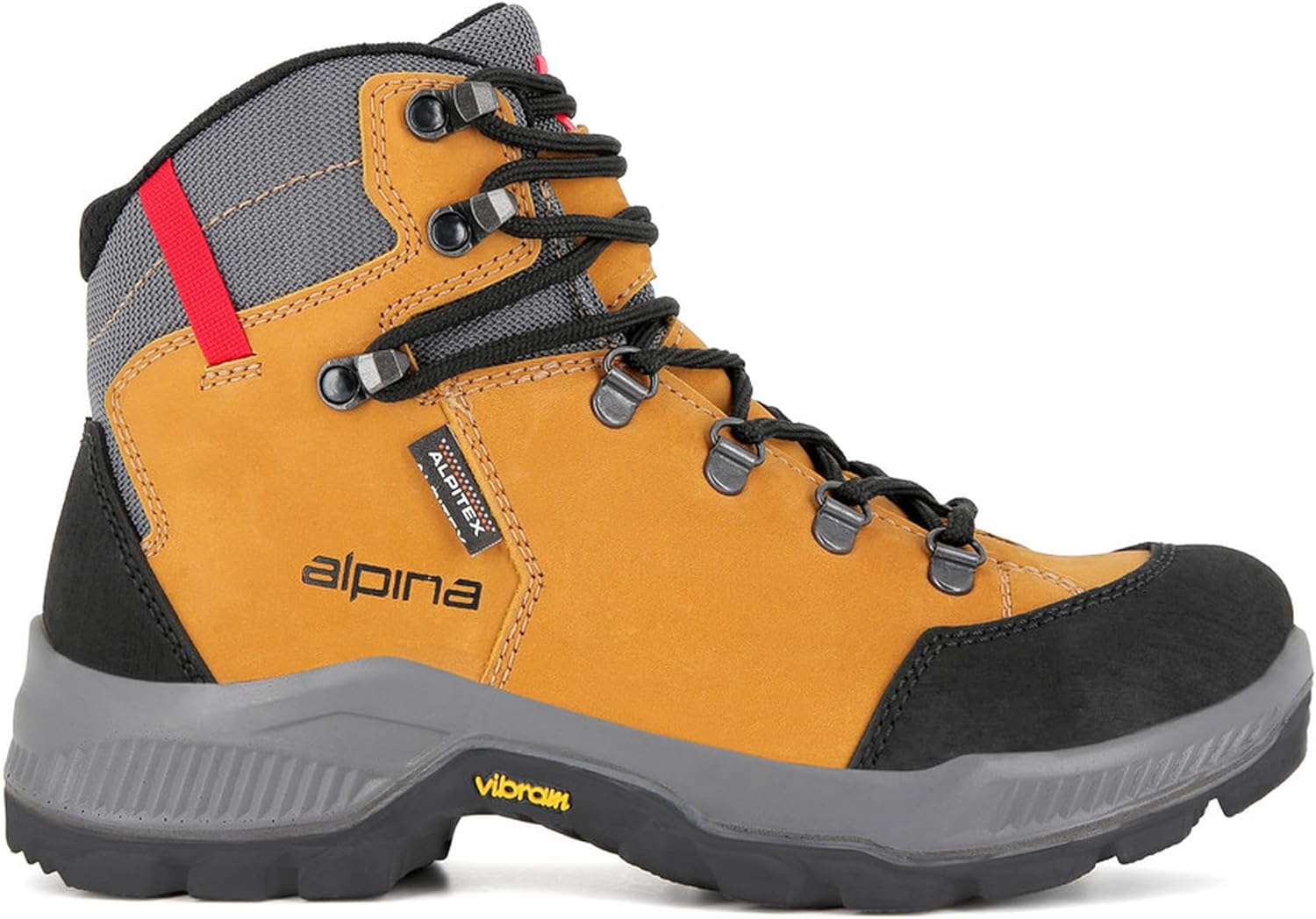 

Ботинки для походов Alpina STADOR Premium, Высота до щиколотки 18 см, Водонепроницаемые туристические ботинки с дышащей мембраной, Протектор для любой погоды - противоскользящая подошва, Сделано в Европе, желтый