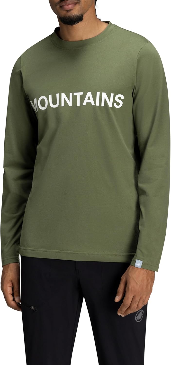 

Футболка с длинными рукавами Mammut 1016-01030 Marsh PRT4 QD с логотипом, азиатский крой, мужская, AF Men