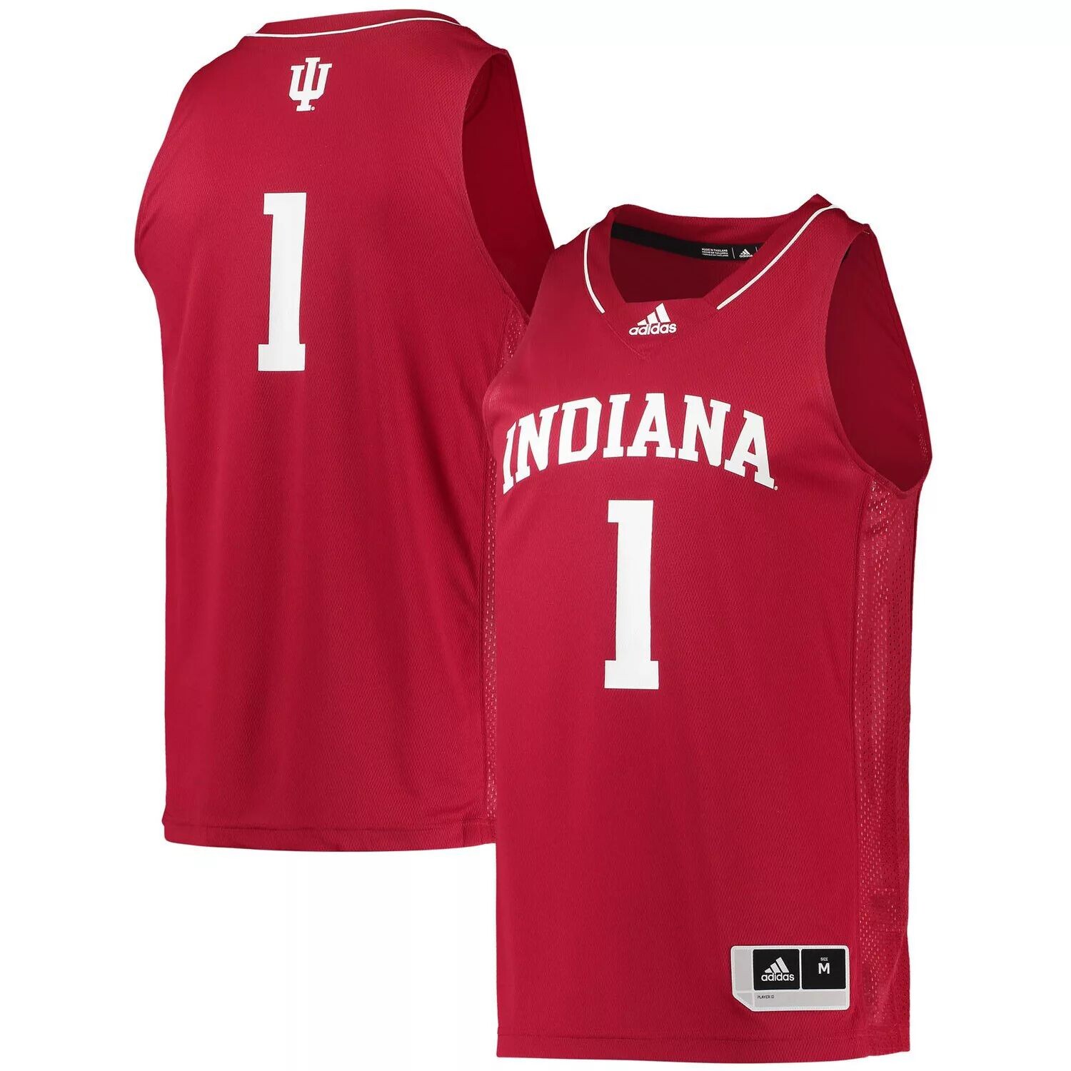 

Мужская баскетбольная майка #1 Crimson Indiana Hoosiers Team Swingman adidas