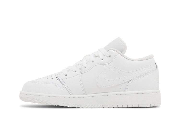 Кроссовки Air Jordan Air Jordan 1 Low GS 'Triple White' 2023, белый — фото 4