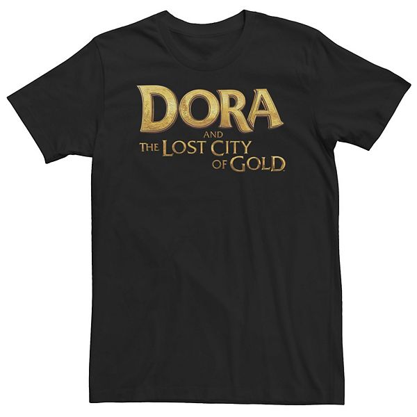

Футболка Big & Tall Nickelodeon Dora and the Lost City of Gold Golden Text Movie Title Licensed Character