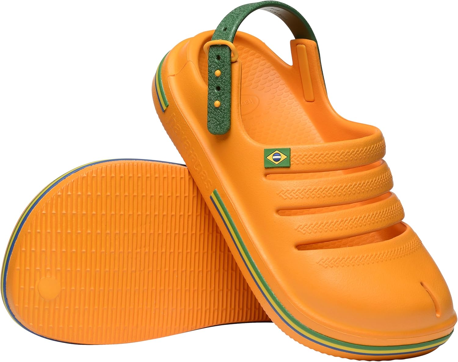Детские сабо Havaianas Brazil, унисекс, желтый — фото 3