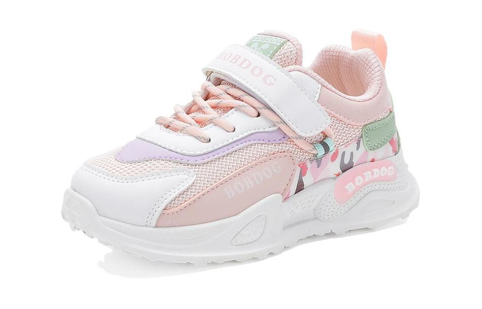 

Детская повседневная обувь для детей, кроссовки, кроссовки Bobdog, цвет Light Pink/White