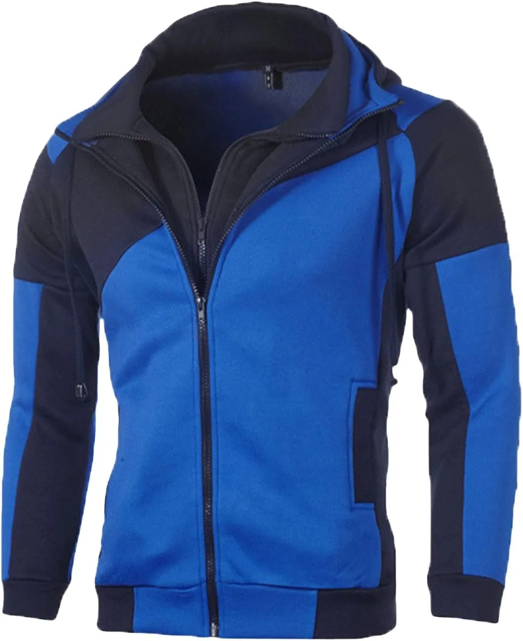 

JEsilunmaMY мужская худи с цветными блоками Slim, длинный рукав, карман