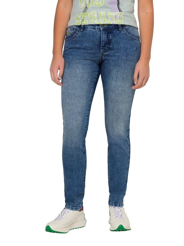 

LAURASØN Джинсы из синей джинсовой ткани