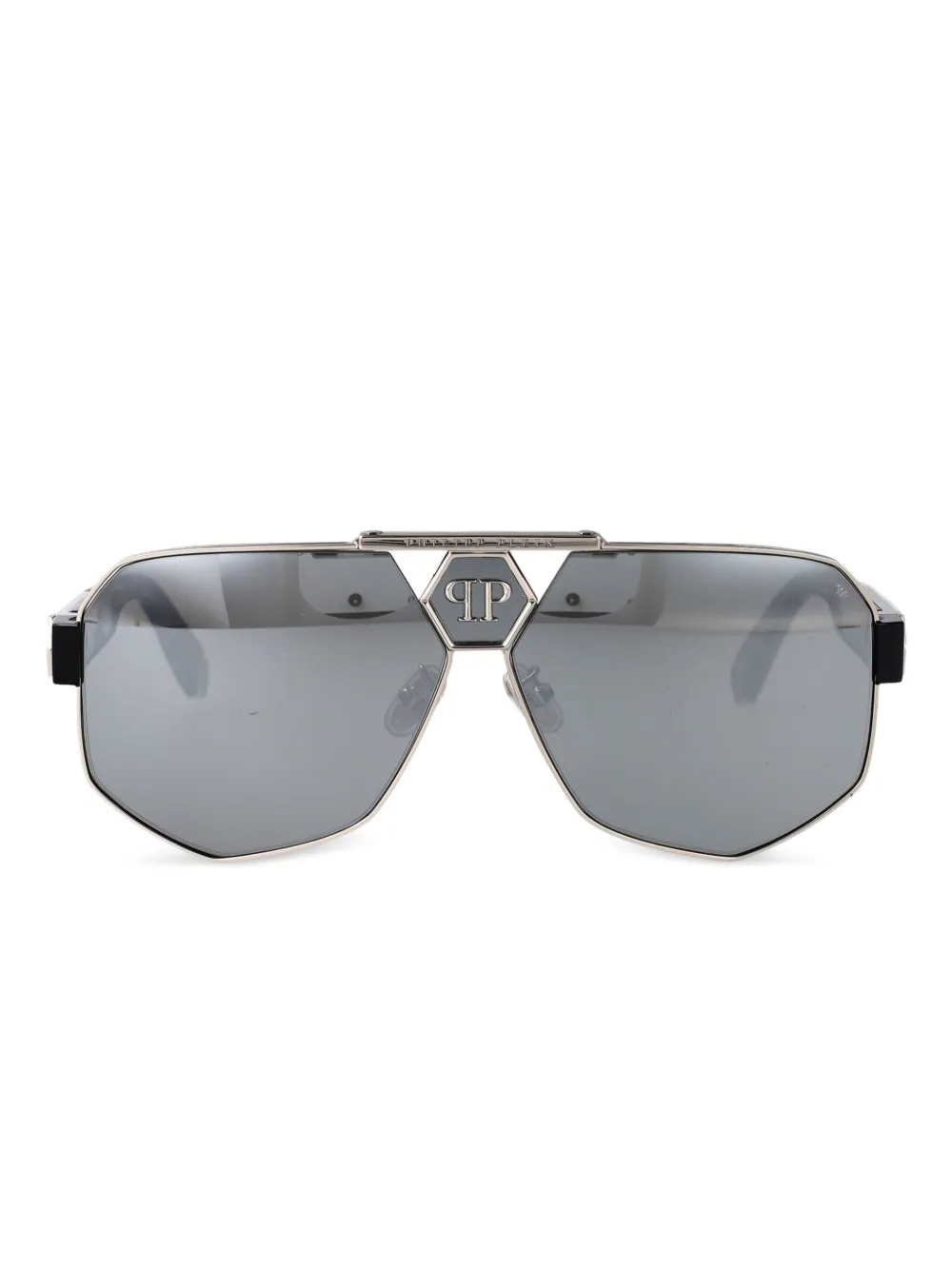 

Солнцезащитные очки SPP107M523X СЕРЕБРЯНЫЙ Philipp Plein, черный