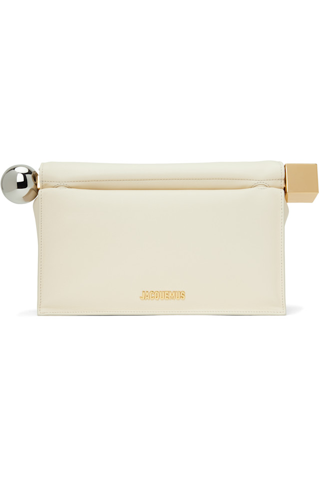 

Клатч Rond Carré Jacquemus, цвет light ivory