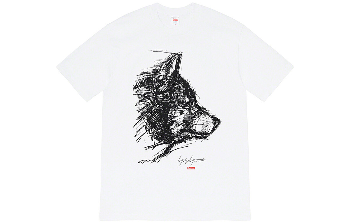 

Футболка Supreme Yohji Yamamoto Scribble, белый