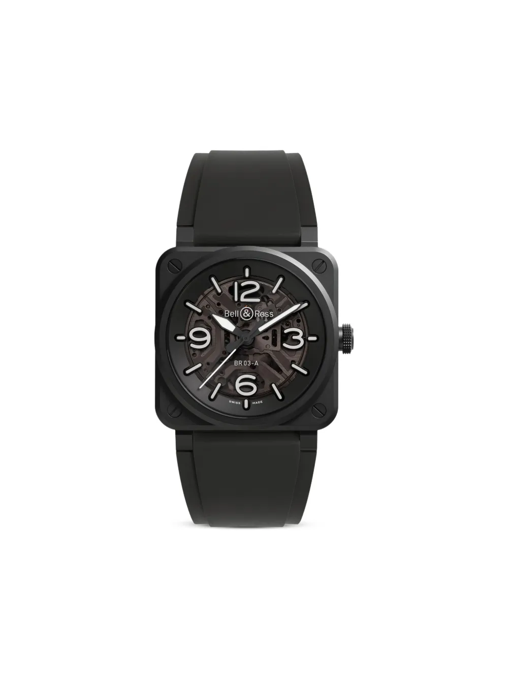 

Наручные часы BR-03 Skeleton Black Ceramic 41 мм Bell & Ross, черный