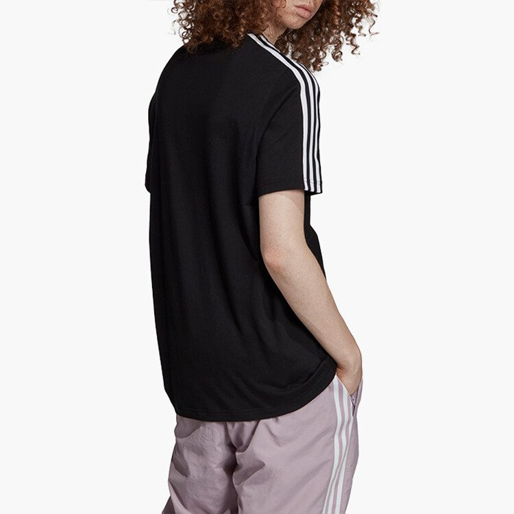 Футболка с тремя полосками, черная Adidas Originals — фото 4