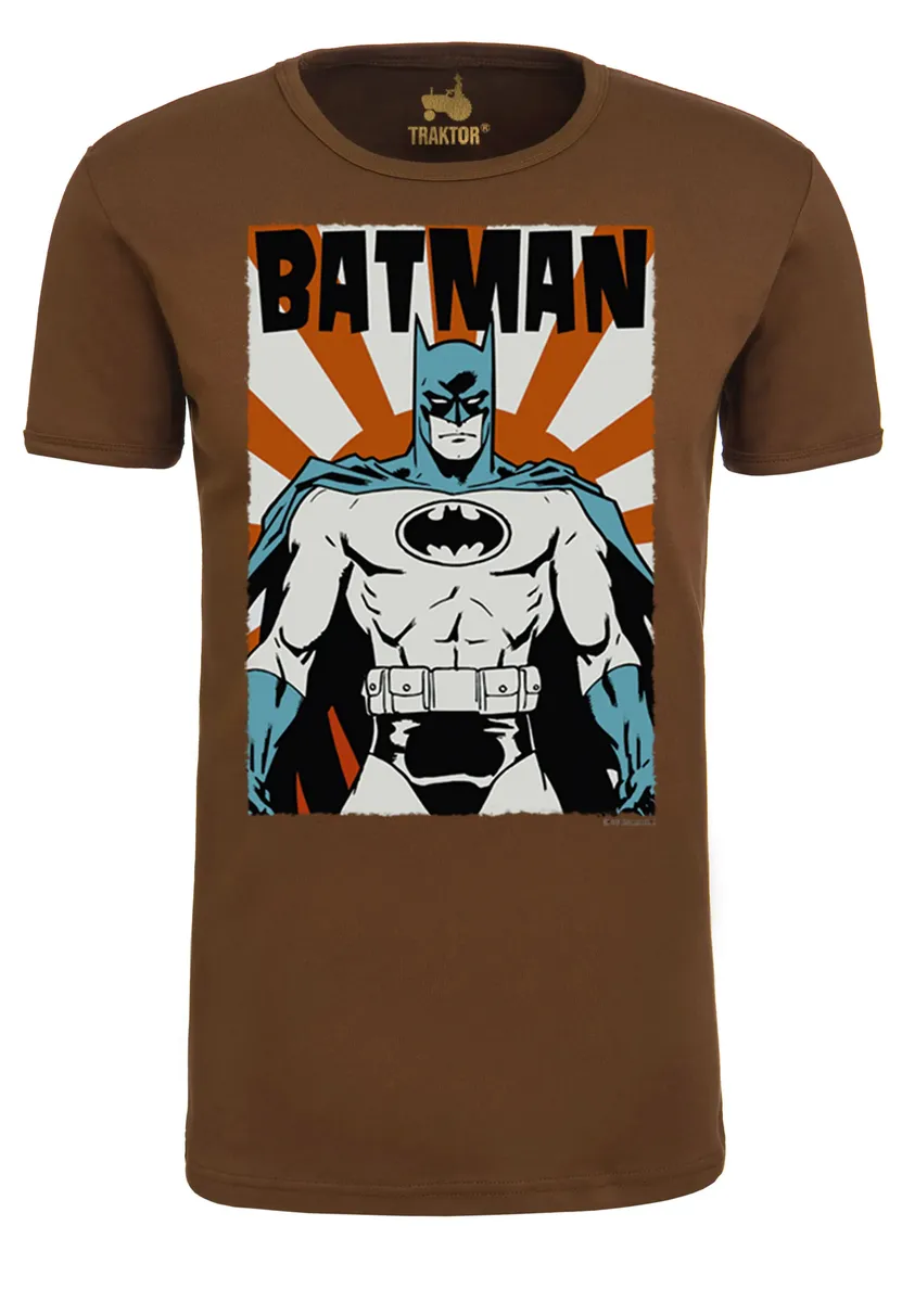 

Футболка Logoshirt "Batman - Poster", с модным принтом супергероя, коричневый