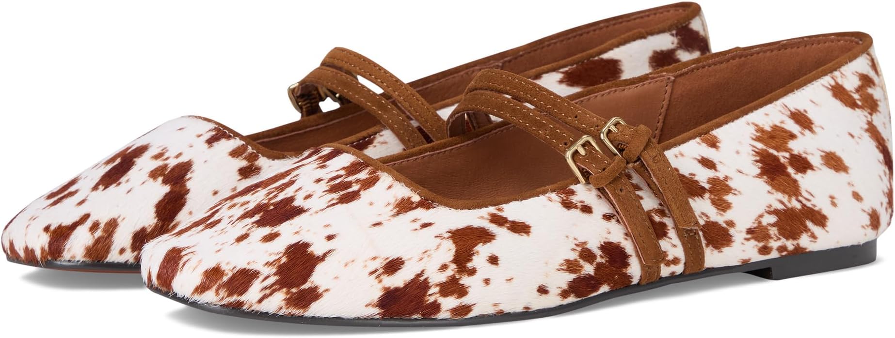 Балетки Madewell Women's Greta Double Strap - Brindle, Russet Multi