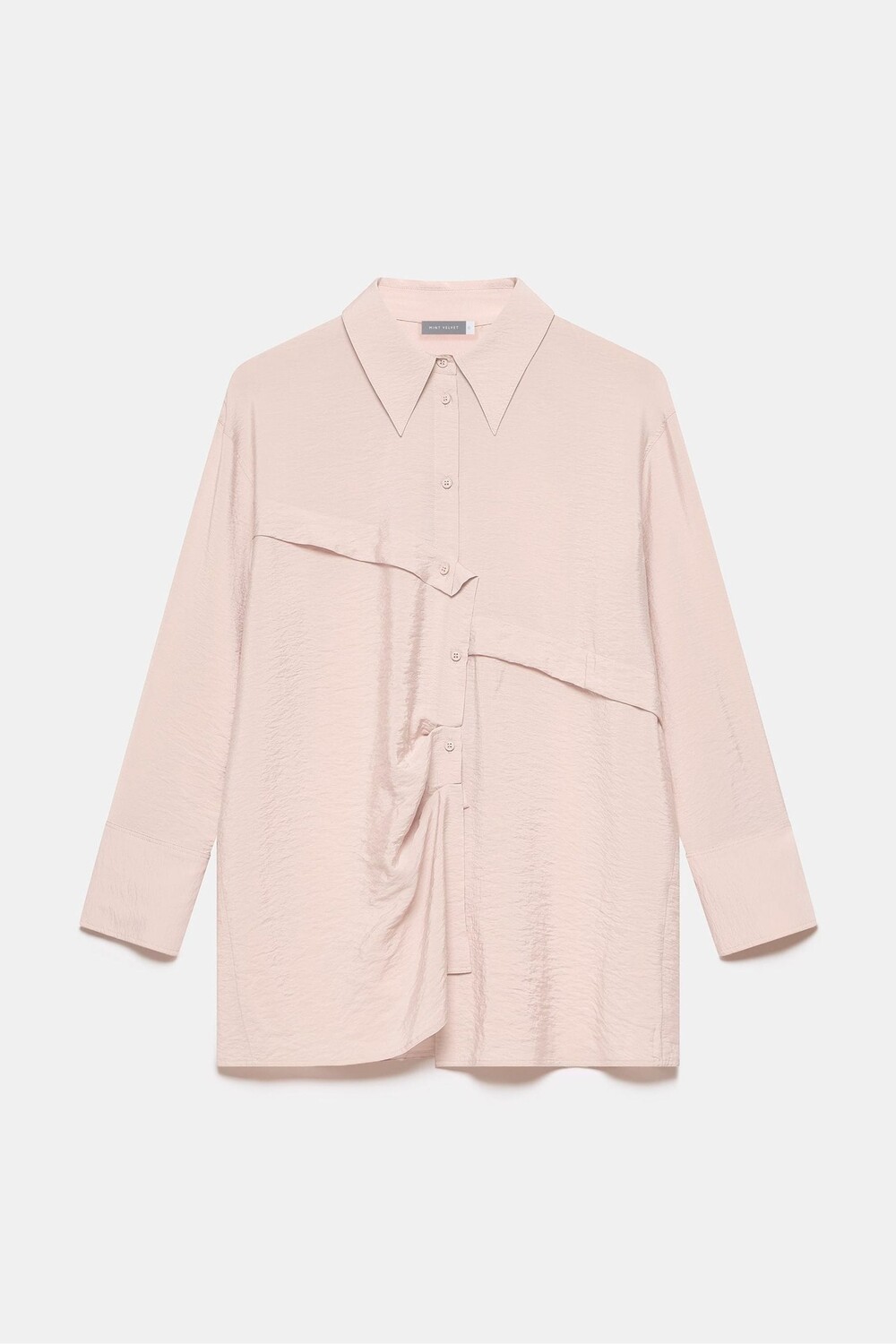 

Рубашка с деталью в виде планки Mint Velvet, розовый
