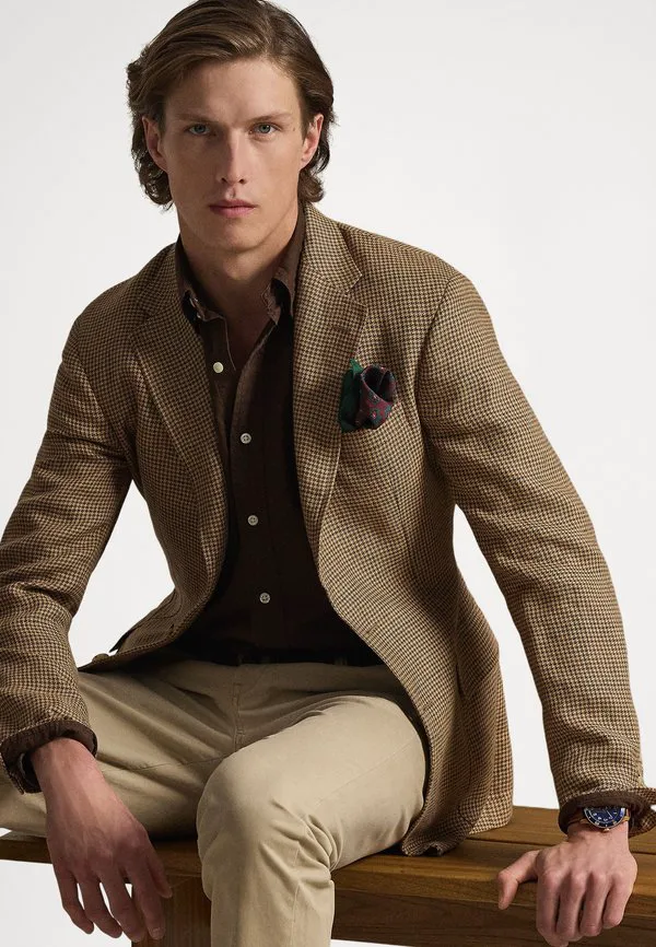 Спортивная рубашка с длинным рукавом Polo Ralph Lauren, Nutmeg Brown — фото 4