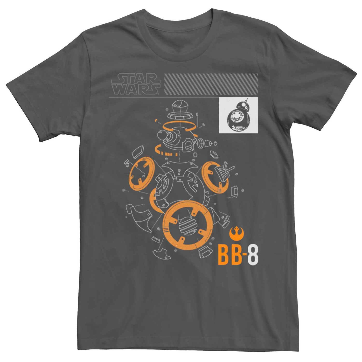 

Мужская футболка Star Wars BB-8 Blueprints Fifth Sun