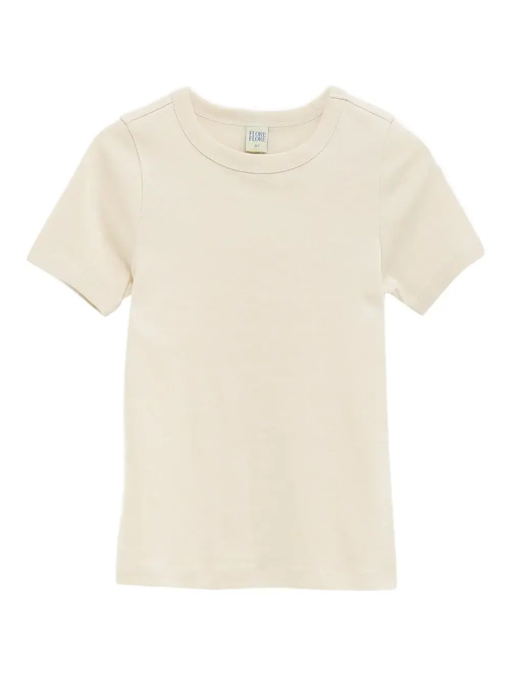 

Футболка с короткими рукавами из трикотажа в рубчик FLORE FLORE, нейтральный