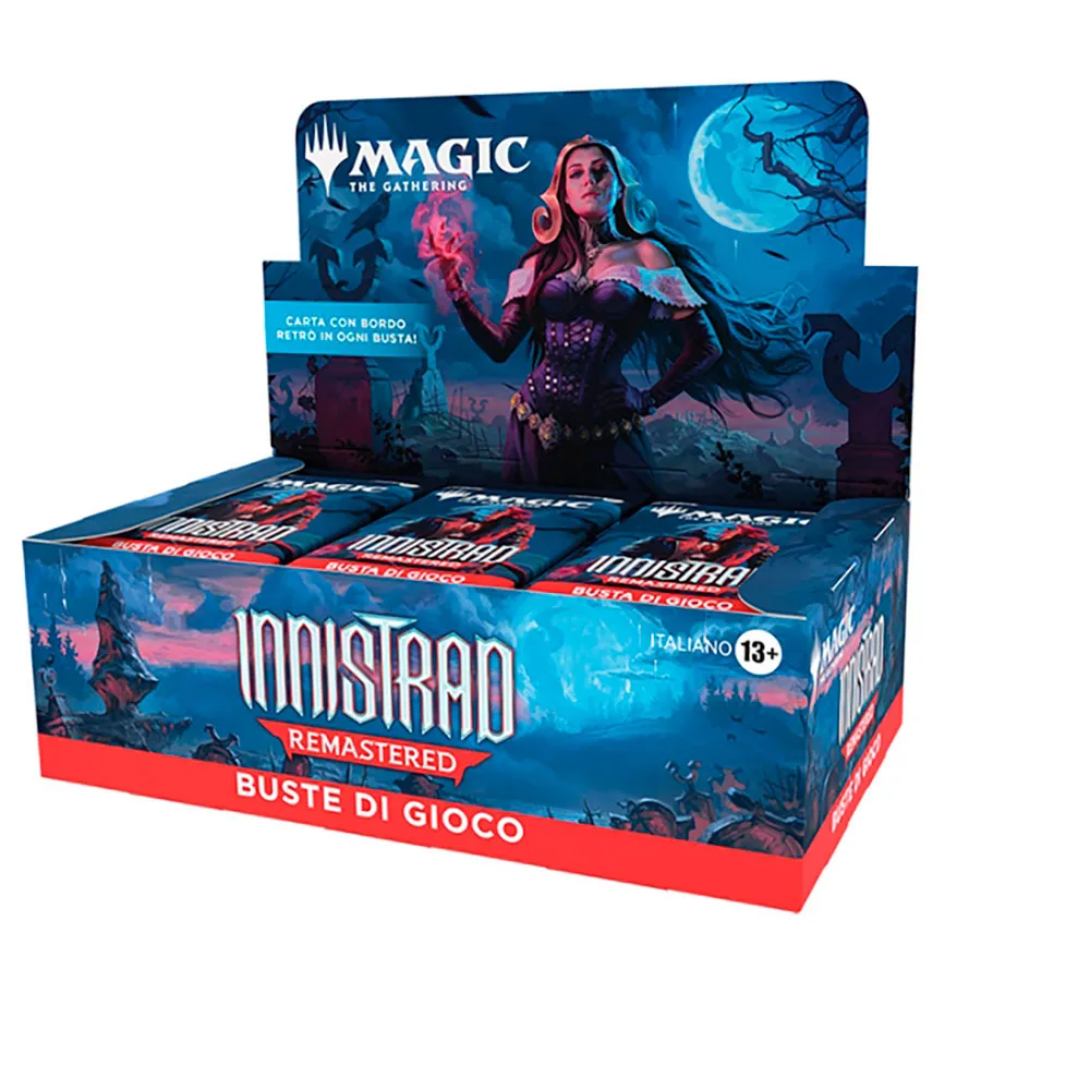 

Коллекционные карточки Magic The Gathering Play Booster Display Innistrad Remastered от Wizards Of The Coast (итальянский язык), синий