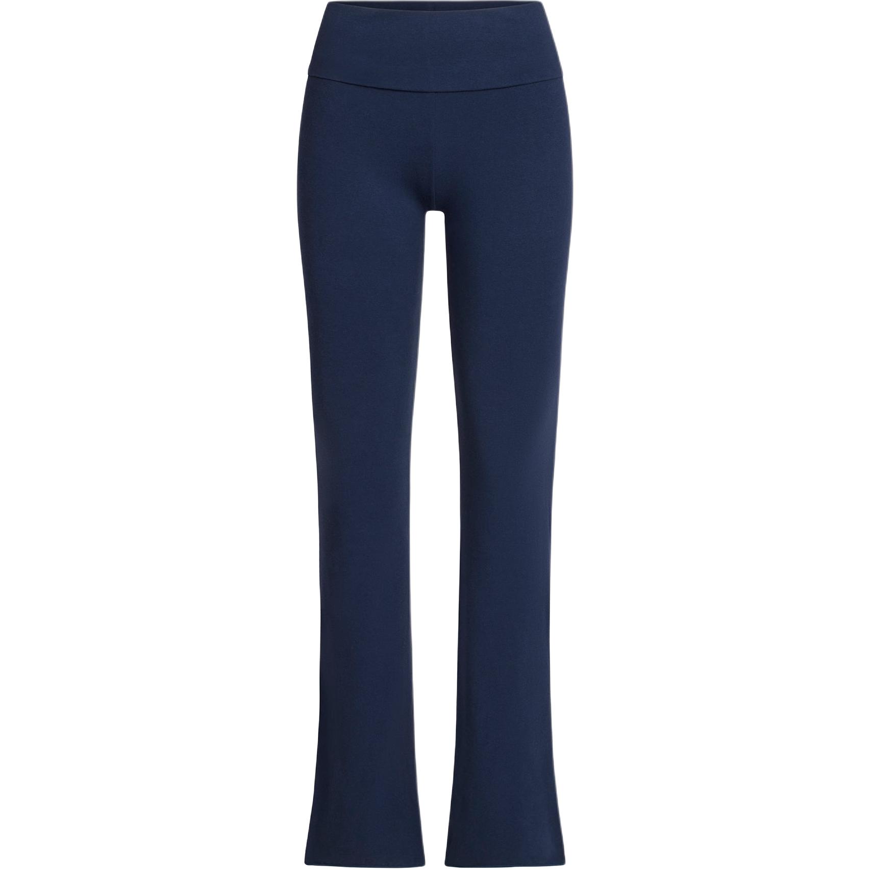 

Skims SS25 Хлопковые джерси брюки с отворотом Повседневные брюки Женские NAVY/Морской синий