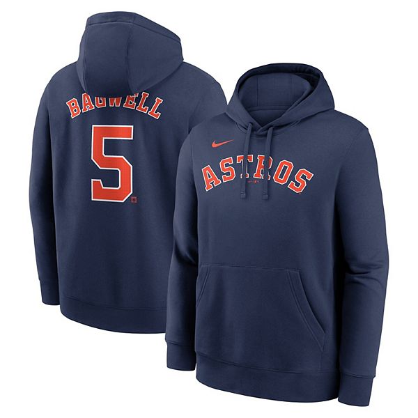 Толстовка с капюшоном Houston Astros с именем и номером игрока Джеффа Бэгуэлла Nike
