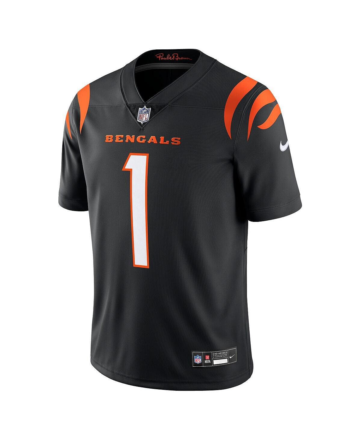Мужское джерси Ja'Marr Chase Black Cincinnati Bengals Vapor Untouchable Limited Limited Nike — фото 3