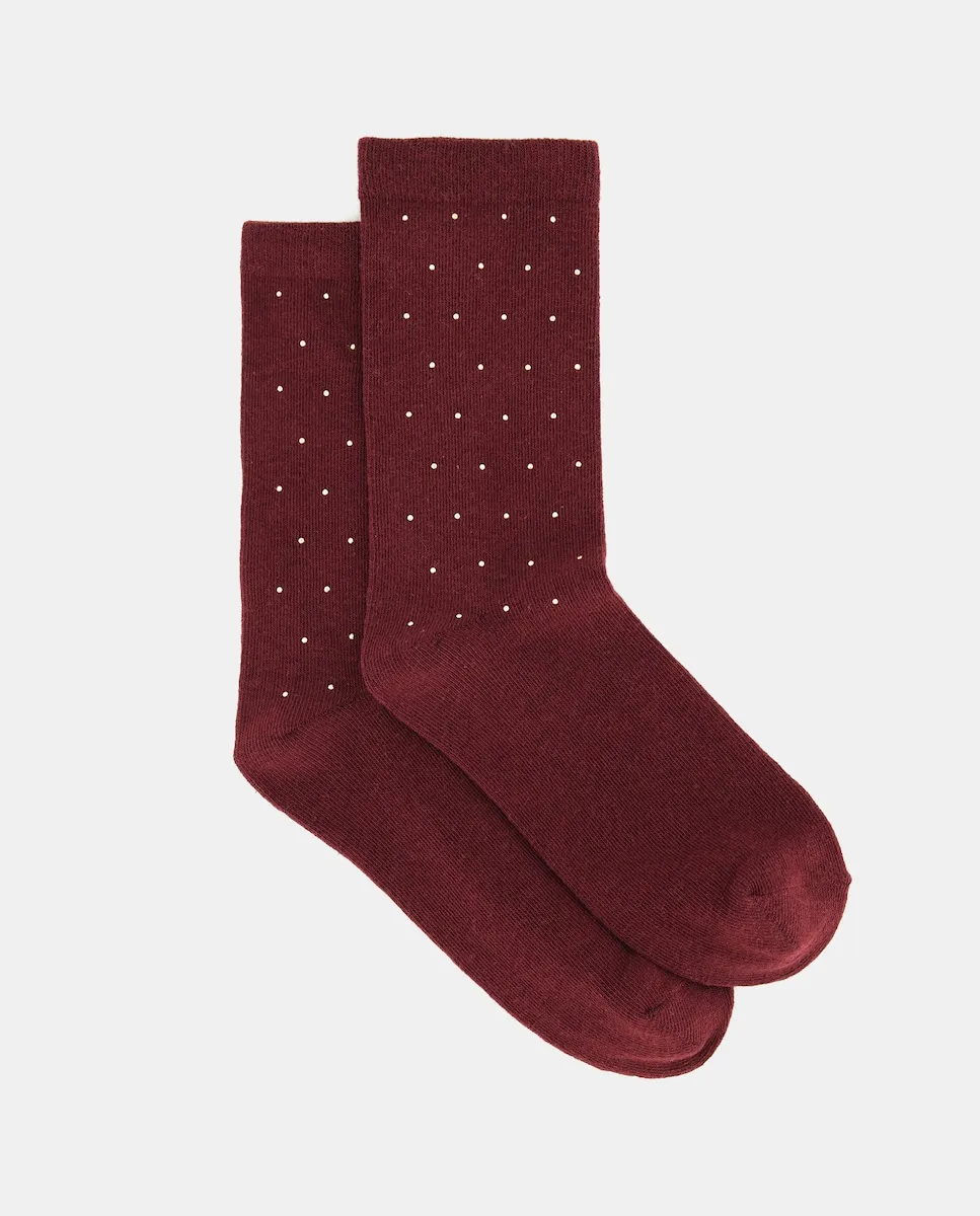 

Женские носки в горошек Énfasis, бордовый