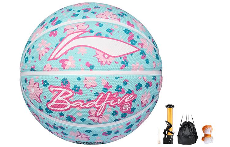 

Резиновый баскетбольный мяч Flower Fairy Turquoise размер 5 тренировочный LINING