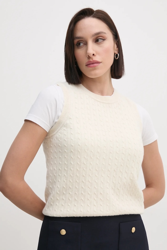 

Шерстяной жилет Tommy Hilfiger, бежевый