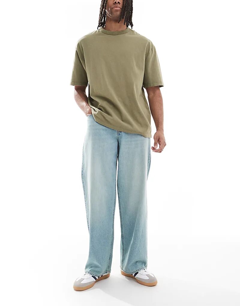 

Джинсы Jack & Jones Dave широкого кроя светло-голубого цвета