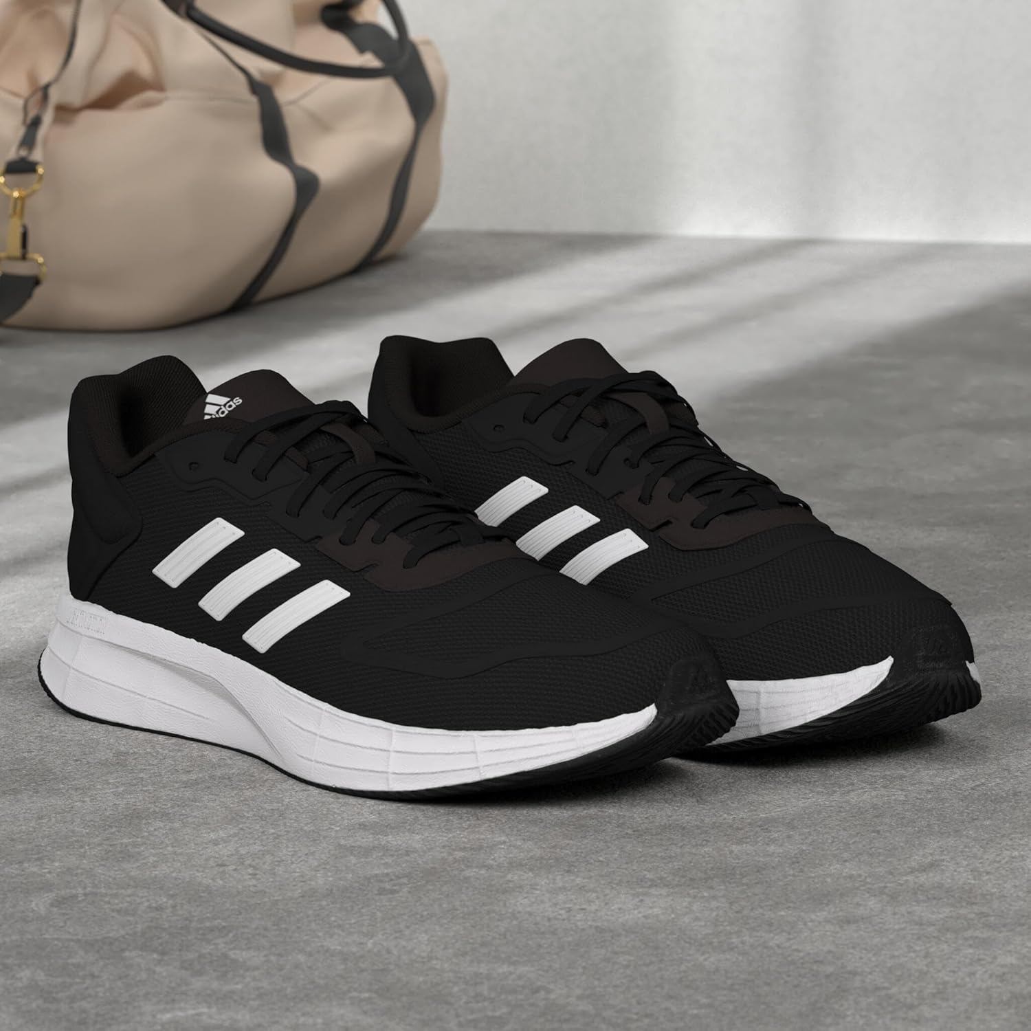 Мужские беговые кроссовки Adidas Duramo SL 2.0, черно-белый — фото 2