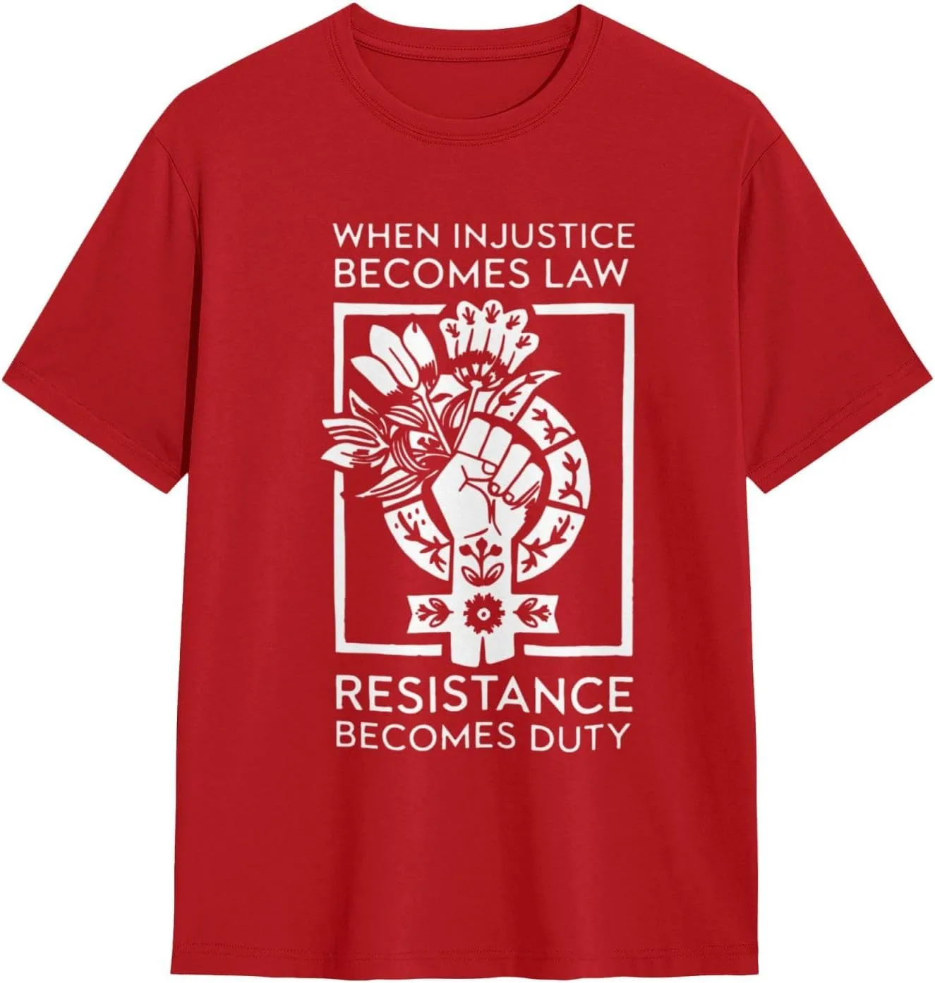 

Футболка When Injustice Becomes Law Resistance Becomes Duty FGXJKABQ