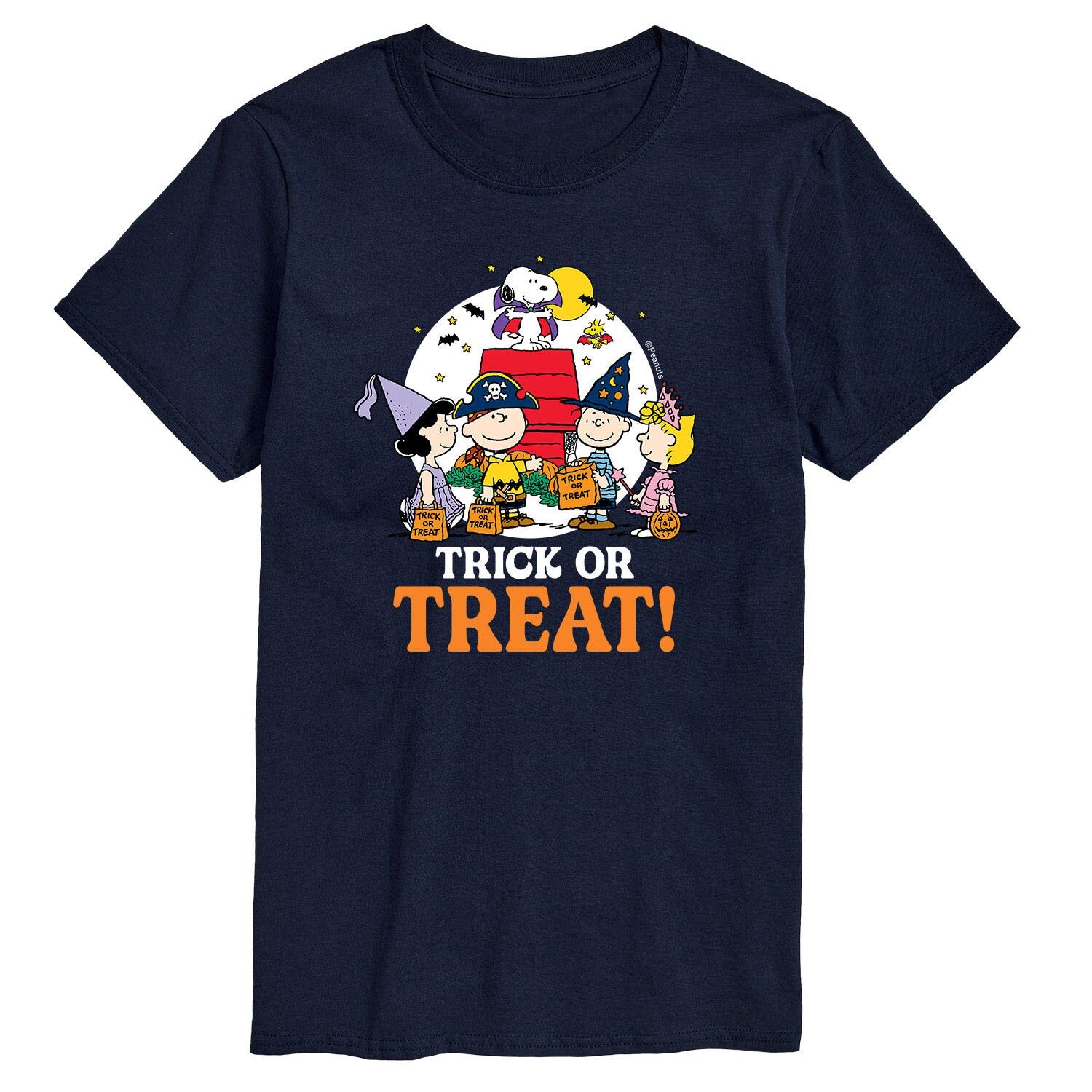 

Футболка Big & Tall Peanuts Trick Or Treat Licensed Character, синий